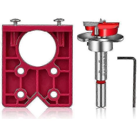 Guide de perçage pour charnière de porte de 35 mm avec positionneur de foret (1/5)