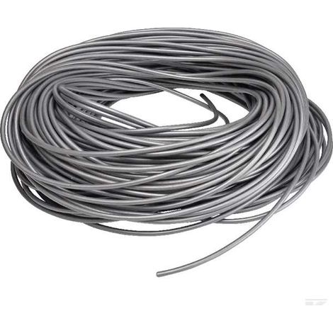 Cyclingcolors – Cordon PVC gris plein 6mm x 20m – Corde ronde lisse pour usage intérieur et extérieur – Résistant aux intempéries – Charge maximale 200kg
