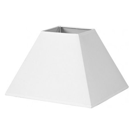 Lampenschirm Pyramide mezzo e27 white 40dx18dx28h Stoff Popeline