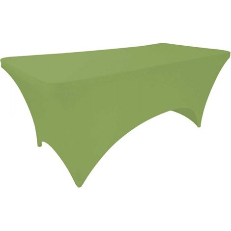OSE – Nappe extensible pour table rectangulaire 180x75 cm – 90% polyester, 10% élasthanne – Lavable en machine à 30°C – Densité 190 g/m²
