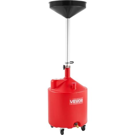 Vidangeur d'Huile Usagée Portable Réservoir de Vidange Manuel 68 L Entonnoir Réglable 420 mm pour Atelier (1/5)