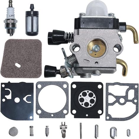Kit de réparation du filtre à air et carburant pour carburateur pour Stihl HS45 FS55 FS38 HS45 Zama RB-100 Débroussailleuse 4140-120-0619 (1/5)