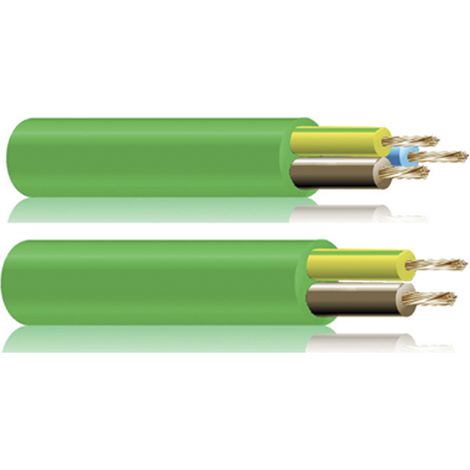 Grüner halogenfreier Schlauch 3x1mm pro Meter [E3-13910] (E3-13910)