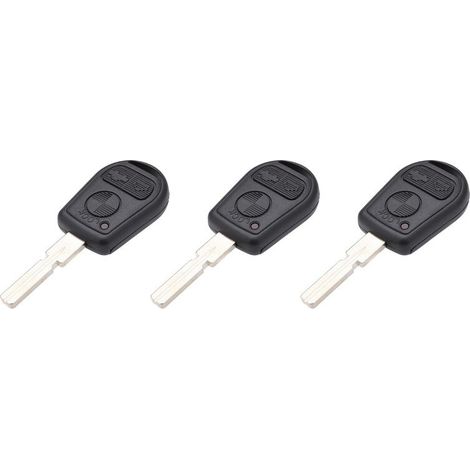 Guscio di ricambio per chiave telecomando auto a 3 pulsanti per modelli E31, E32, E34, E36, E38, E39, E46 e Z3 (non è necessario tagliare nulla).