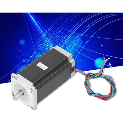 Moteur pas à pas 57, 4,2 A, 3 Nm, longueur 112 mm, axe 8 mm, pour fraiseuse CNC 57HS11242B4D8 double axe. (1/5)