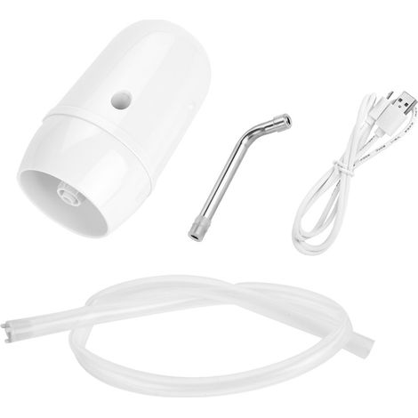 Pompe Électrique Automatique Pour Bidon D'Eau - Double Moteur - Rechargeable Par USB - Débit 1700 ml/30 s - Blanc - 1 Pièce (1/5)