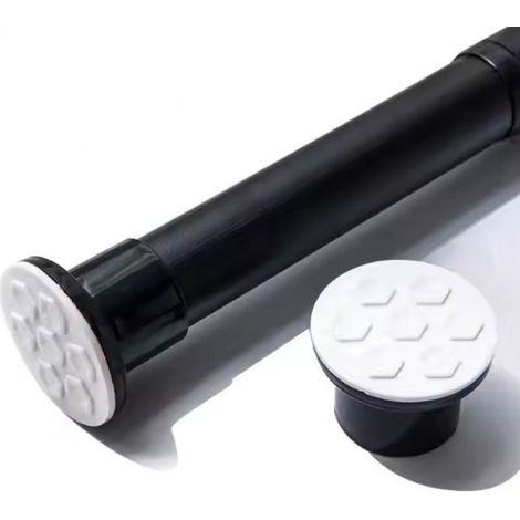 Tringle à rideau de douche extensible sans perçage (70 110 cm, Φ32mm), installation facile pour salle de bain ou chambre à coucher (1/5)