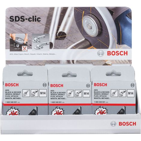 BOSCH DISPLAY 15 TUERCAS SDS-CLICK: AMOLADORA (1/3)