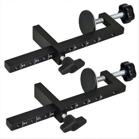 Set mit 2 verstellbaren G-Klemmen, C-förmige Klemmen, vielseitiges Heimwerkerwerkzeug, verstellbare Backen, robuste Klemmvorrichtung für Werkstatt und Holzbearbeitung. (1/5)