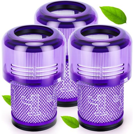 APEX 3 Pièces Filtre pour Dyson V12, Lavable HEPA Filtre Compatible pour Dyson Detect Slim Absolute Extra/Total Clean/Fluffy, Aspirateur sans Fil Interchangeable  971517-01 (1/4)