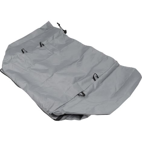 Housse de pompe pour spa gonflable - Tissu Oxford 420D résistant, gris, avec fermeture éclair et sangles anti-vent (1/4)