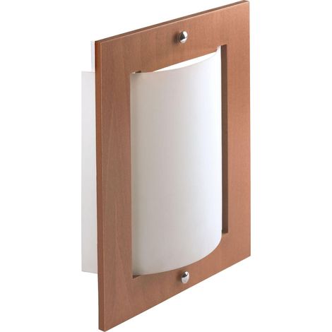 BELLA Applique Mur E27 60W max. bois clair verre opale Lpe non incl. ARIC 1820