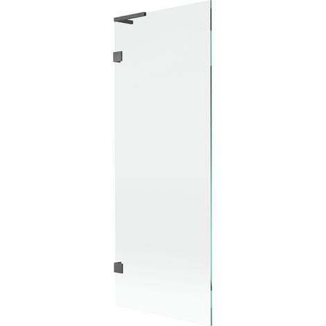 Mexen Lunar L paroi de baignoire à 1 volet 70 x 150 cm, transparent, gris canon brossé - 897L-070-000-66-00 (1/5)