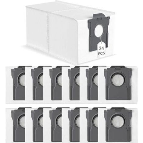 24 PCS Sac Aspirateur pour Dreame L10s Ultra Gen 2 / L10s Pro Ultra Heat / X30 L40 Ultra / X40 X50 Ultra Complete, Mova E30 Ultra / P50 Pro Ultra Sacs Rechange Accessoires Détachées 3,2L (1/5)
