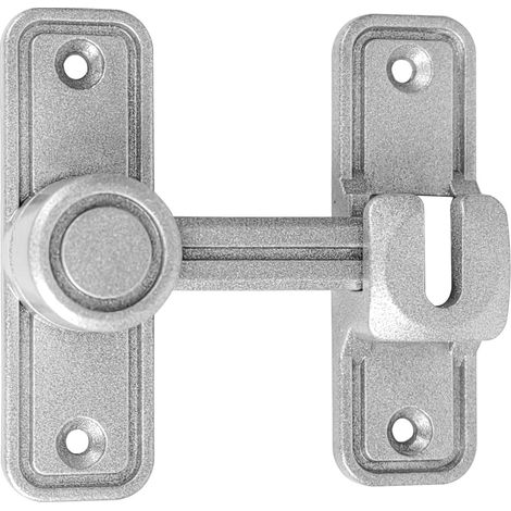 Verrou Porte Interieure à 90 Degrés Serrure Porte Coulissante à 90 Degrés Alliage de Zinc Serrure Porte Interieure Fermeture Porte à 180 Degrés (1/4)