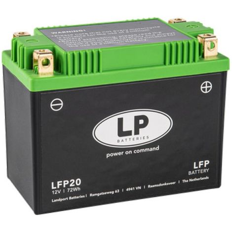 Batterie moto Landport Lithium LFP20 12.8v 6AH 360A YTX20L-BS YTX24HL-BS YTX20-BS