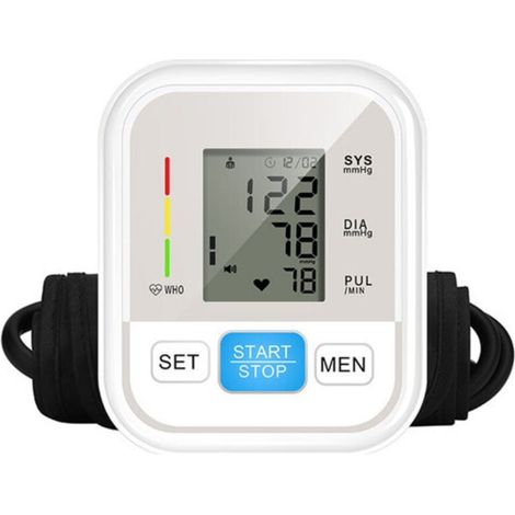 Tensiomètre électronique entièrement automatique pour usage domestique.