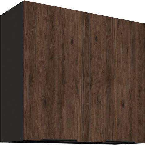 Küchen Hängeschrank 80 cm Küche MONZA Okapi Nußbaum Küchenzeile Küchenblock (1/5)