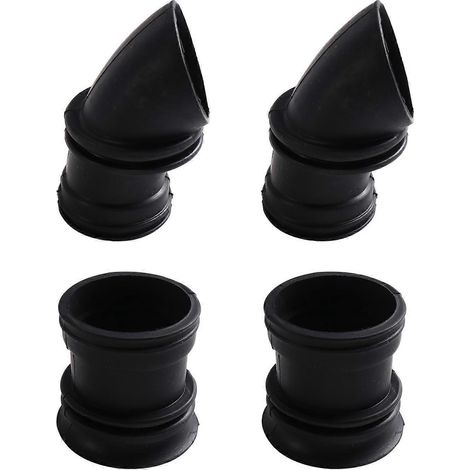Kit de 4 pièces comprenant un boîtier de filtre à air et un adaptateur en caoutchouc pour Kawasaki KZ550, KZ550C LTD, KZ650 et KZ650C (1/5)