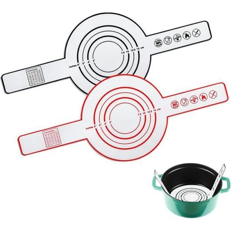 Tapis à pâtisserie - Silicone - Rouge/Noir - 53x21CM - Réutilisable - Antiadhésif (1/4)