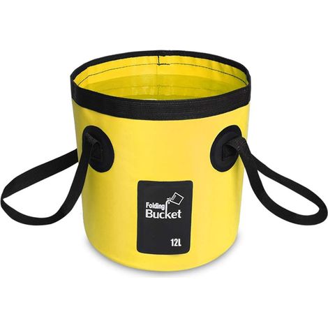 Seau pliable robuste et étanche (12 L) (1/5)