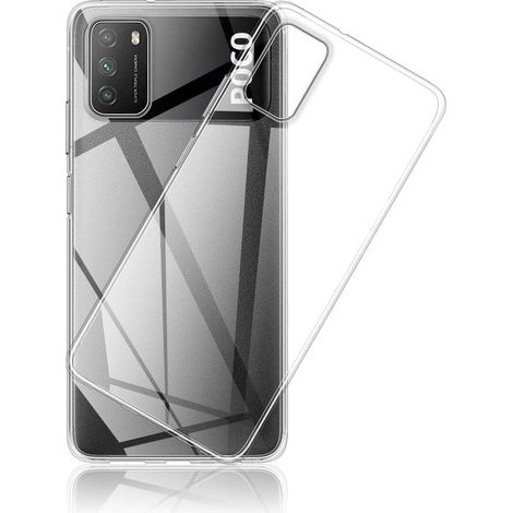 Hülle für Poco M3, Silikon, transparent, flexibel, vergilbt nicht, M2010J19CG (1/5)