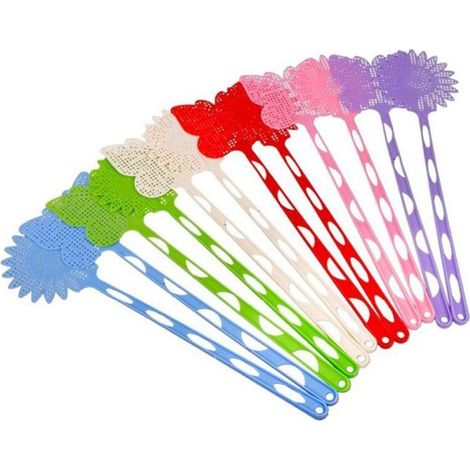 3 Pcs Tapette à Mouches Tapette à Mouches Couleurs Assorties 43 Cm (1/2)