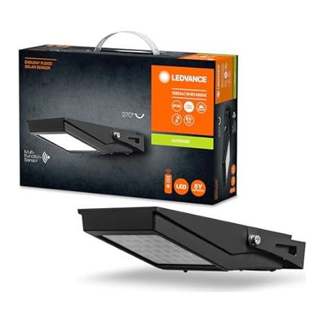 Osram Proiettore Solare Butterfly 1.5W 200lm Nero con Sensore di Movimento IP65 4000K