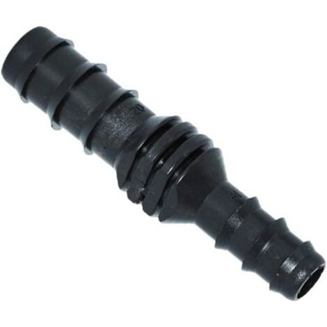 Lot de 4 Raccords réducteurs Tuyau, Plastique Noir, 25mm à 16mm, Irrigation Jardin (1/5)