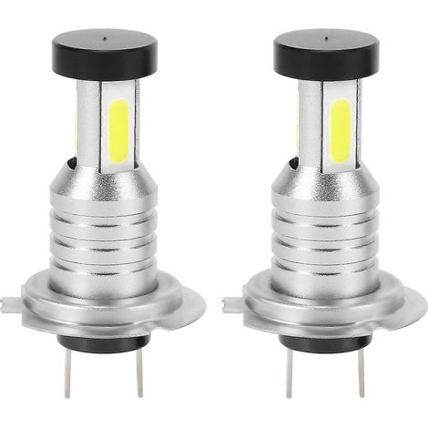 Kit de 2 ampoules LED H7 pour phares, feux de croisement/route, 100 W, 30 000 lm, blanc 6 000 K, ultra-lumineuses (1/5)