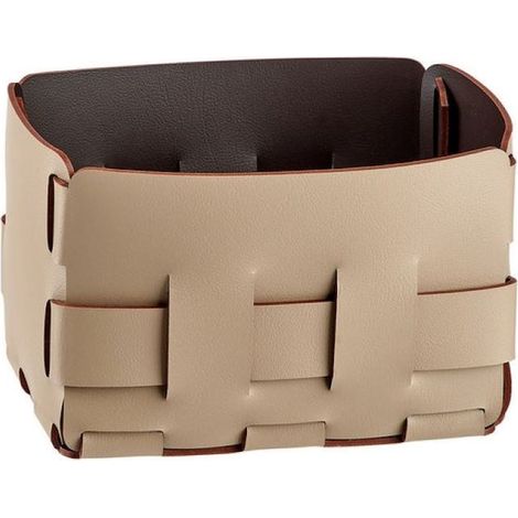 COLOMBO DESIGN Cestino Minibottega Cappuccino/Choco, 12X19 H13 serie ADJ codice prod: BADJ1012-0406