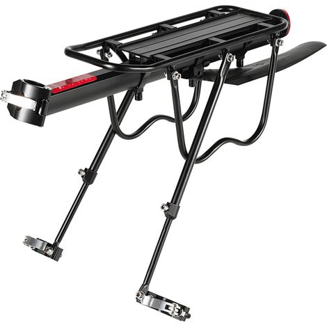Wolketon Portapacchi posteriore universale regolabile in alluminio per VTT e bicicletta