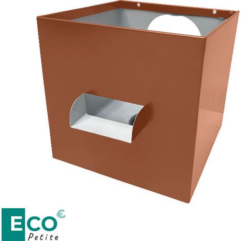 Boîte à eau C9 en alu 7/10ème ECO - format carré - naissance Ø 70mm - ALUHOME