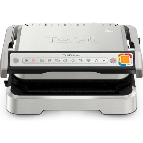 Tefal OptiGrill 4in1 Elektrischer Grill Schwarz und Silber