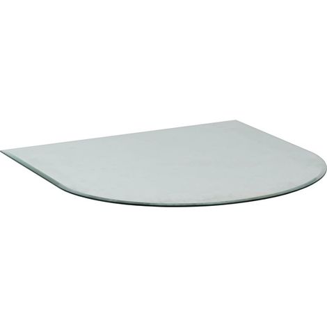 FireFix Bodenplatte Glas 100 x 110 cm Rundbogen Funkenschutzplatte Bodenplatten (1/2)