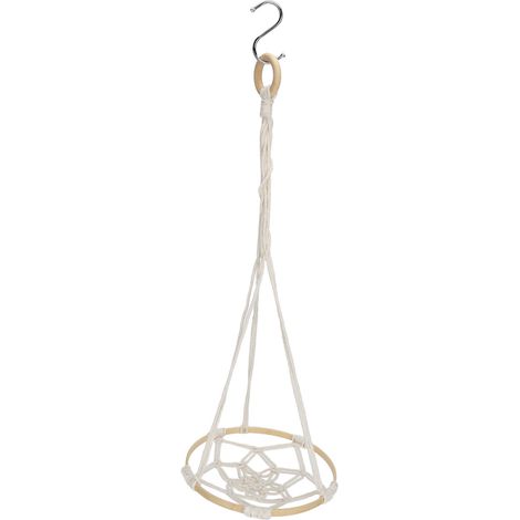 suspendu à fruits en corde de coton macramé style bohème
