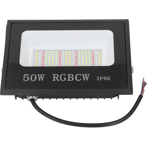 Projecteur LED, boîtier en aluminium, abat-jour en verre trempé, étanchéité IP66, éclairage RGB, 85-265 V (1/5)
