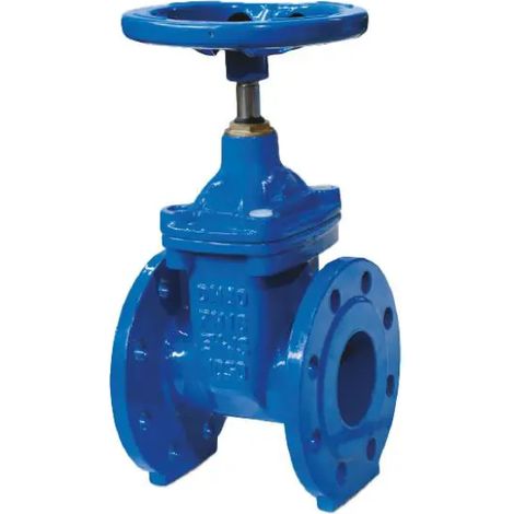 Valvola a saracinesca a cuneo gommato con corpo piatto in ghisa serie gtk-16 pn16 dn100 AMBRA WATER