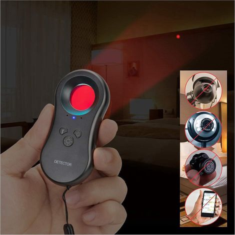 Détecteur de caméra cachée, localisateur d'objectif infrarouge LED, mini détecteur anti-espion portable pour trouver caméras et dispositifs dissimulés (1/5)