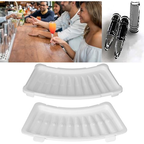 Set mit 2 innovativen Eiswürfelformen mit Deckel, weiße multifunktionale Eiswürfelform für den Sommer zu Hause (1/5)