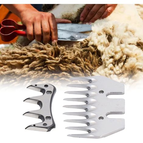 Lame de tondeuse électrique pour moutons en acier haute teneur en carbone, 9 dents, coupe précise et résistante à l'usure. (1/5)