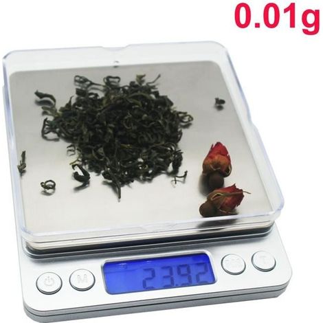 Balance de cuisine - Professionnelle - 0.01g-500g - Électronique - XL - Tare intégrée