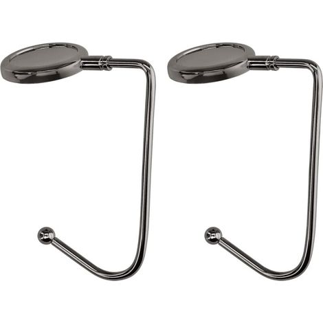 Pack Handbag Hooks - Black - Foldable Bag Hook - Bag Holder for Table or Desk - For Hanging Handbags and Small Items MUMU