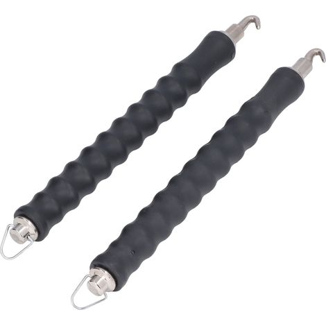 Ensemble d'outils portables à crochet de torsion automatique (ensemble de 2 pièces, longueur totale de 30 cm, pour barres d'armature, pneus et fil de fer) (1/5)