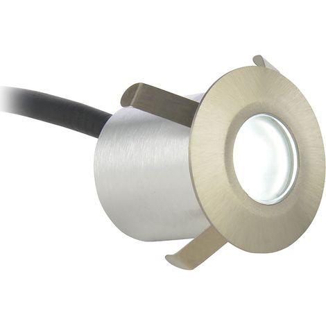 Litecraft Decking Plinth LED Recessed Light Daylight White - Satin Nickel
