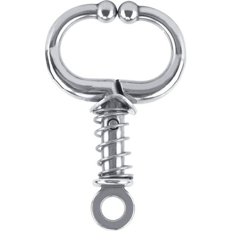 Anneau de Nez pour Taureau, Anneau de Nez de Taureau en Acier Inoxydable Accessoire D'élevage Anneau de Nez de Bétail pour Boucles d'oreilles de Cartilage de Vache(Spring) (1/4)