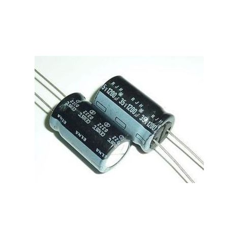 Condensador Electrolitico 1200uF 35Vdc Medidas 16x20mm