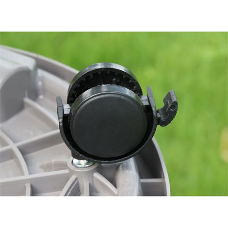 Plato móvil para maceta con ruedas – Placa de ABS gruesa, color rojo ladrillo, estampado de 360° – Diámetro 36 cm