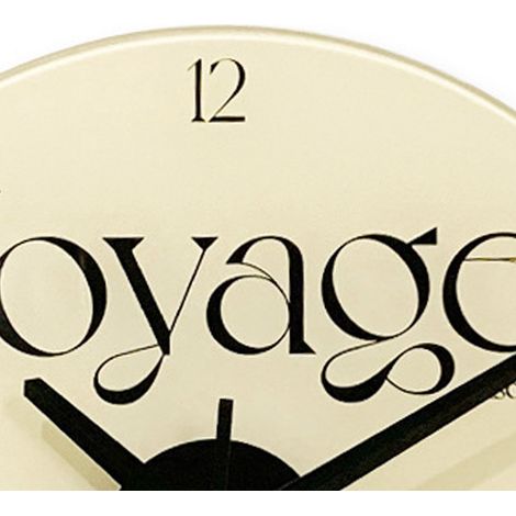 Horloge murale artistique de 30 cm (12 pouces), moderne et précise, en verre décoratif de style nordique, à suspendre dans une chambre, un salon ou un bureau (BL088) (1/5)