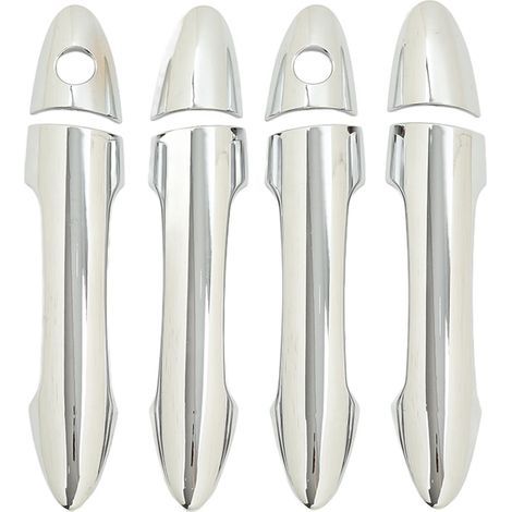 8 pièces de protection de poignée de porte extérieure de voiture en ABS chromé pour Picanto Morning 20112016 (1/5)